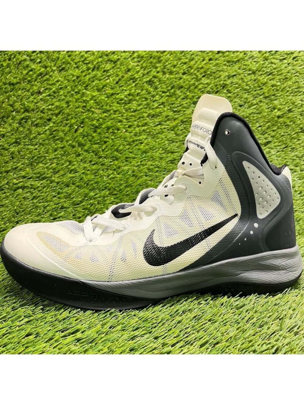 Nike Zoom Hyperenforcer Mens Size 11.5 White Athletic Basketball Shoes Sneakers - Picture 3 of 10